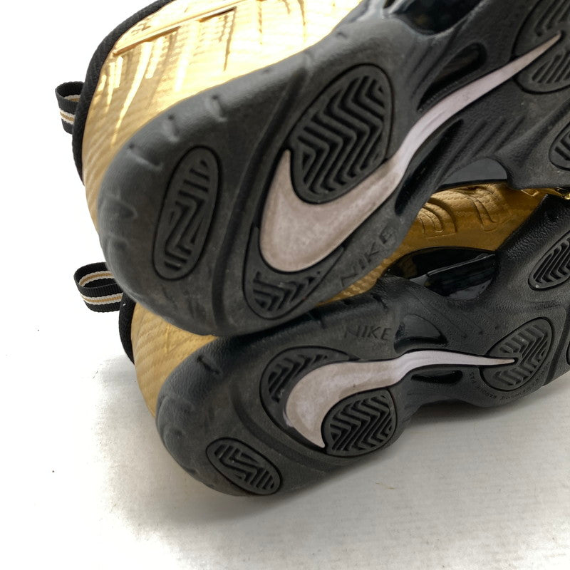 【中古品】【レディース】 NIKE ナイキ 644792-701 GS AIR FOAMPOSITE PRO エア フォームポジット プロ “METALLIC GOLD” BLACK.GOLD SIZE:23.5cm スニーカー 靴 166-260629-ky-05-fuzh 万代Net店