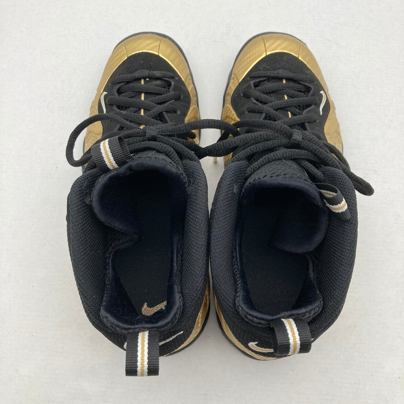 【中古品】【レディース】 NIKE ナイキ 644792-701 GS AIR FOAMPOSITE PRO エア フォームポジット プロ “METALLIC GOLD” BLACK.GOLD SIZE:23.5cm スニーカー 靴 166-260629-ky-05-fuzh 万代Net店