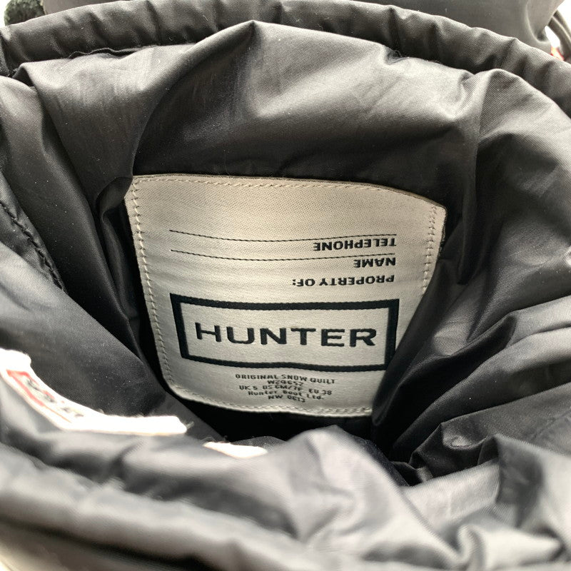 【中古品】【レディース】 HUNTER ハンター ブーツ BLACK SIZE:UK:5 ※シール跡・べたつき・ほつれ有 靴 167-260811-io-55-fuzh カラー：ブラック 万代Net店