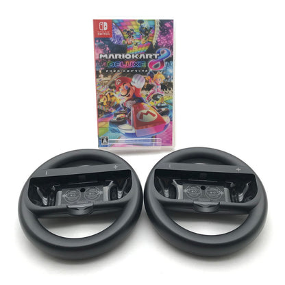【中古品】 switchソフト マリオカート8 デラックス ハンドル二つセット付属 260624-ky-05-fuz 万代Net店