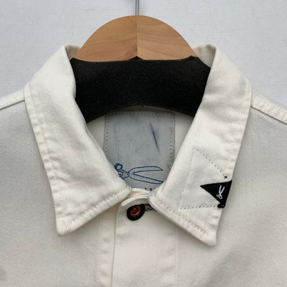 【中古品】【メンズ】 DENHAM デンハム DENIM JACKET デニムジャケット WHITE SIZE:M 140-260815-io-13-fuzh カラー：ホワイト 万代Net店
