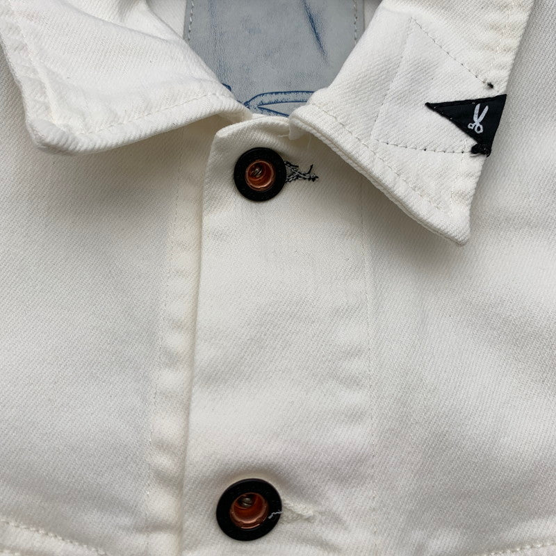 【中古品】【メンズ】 DENHAM デンハム DENIM JACKET デニムジャケット WHITE SIZE:M 140-260815-io-13-fuzh カラー：ホワイト 万代Net店