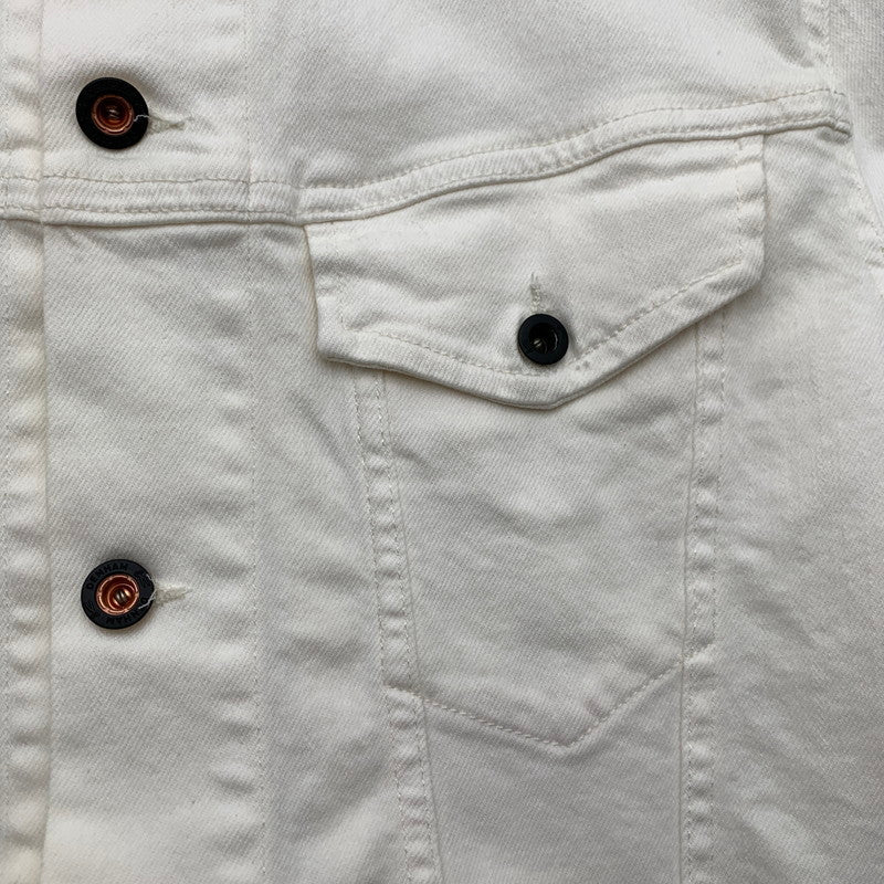 【中古品】【メンズ】 DENHAM デンハム DENIM JACKET デニムジャケット WHITE SIZE:M 140-260815-io-13-fuzh カラー：ホワイト 万代Net店