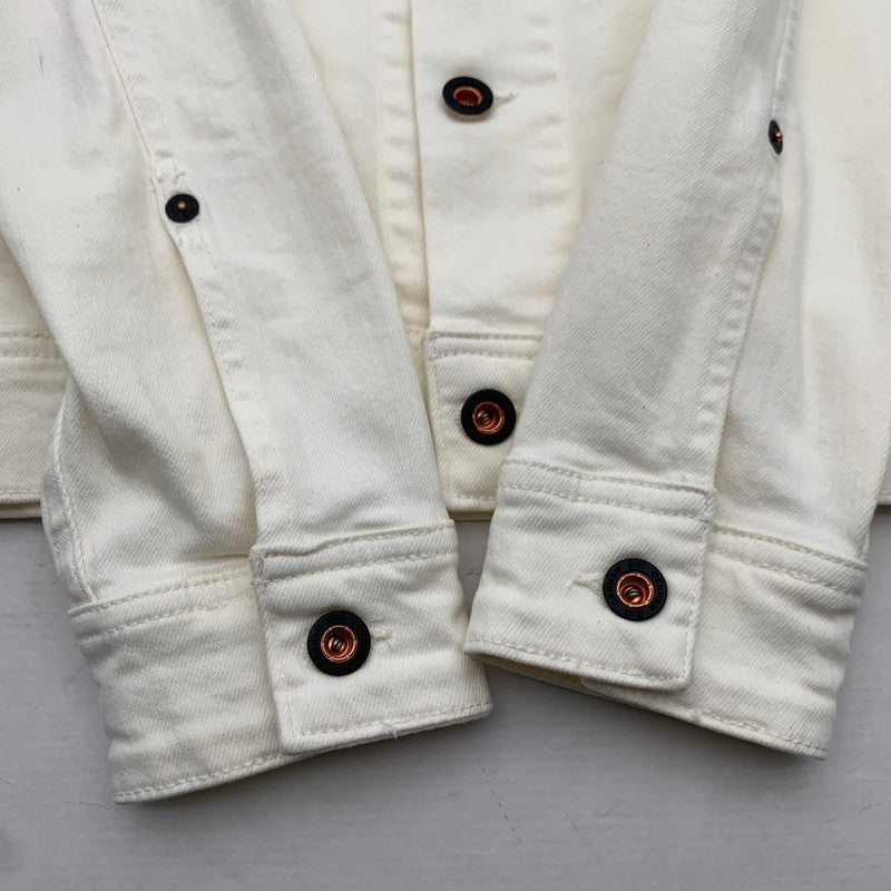 【中古品】【メンズ】 DENHAM デンハム DENIM JACKET デニムジャケット WHITE SIZE:M 140-260815-io-13-fuzh カラー：ホワイト 万代Net店