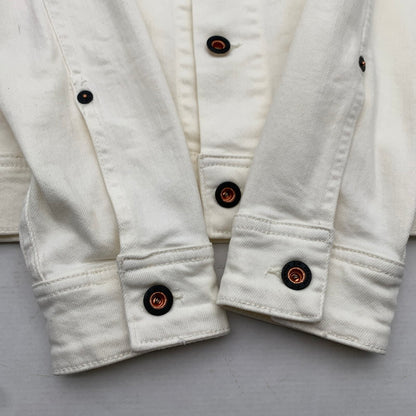【中古品】【メンズ】 DENHAM デンハム DENIM JACKET デニムジャケット WHITE SIZE:M 140-260815-io-13-fuzh カラー：ホワイト 万代Net店