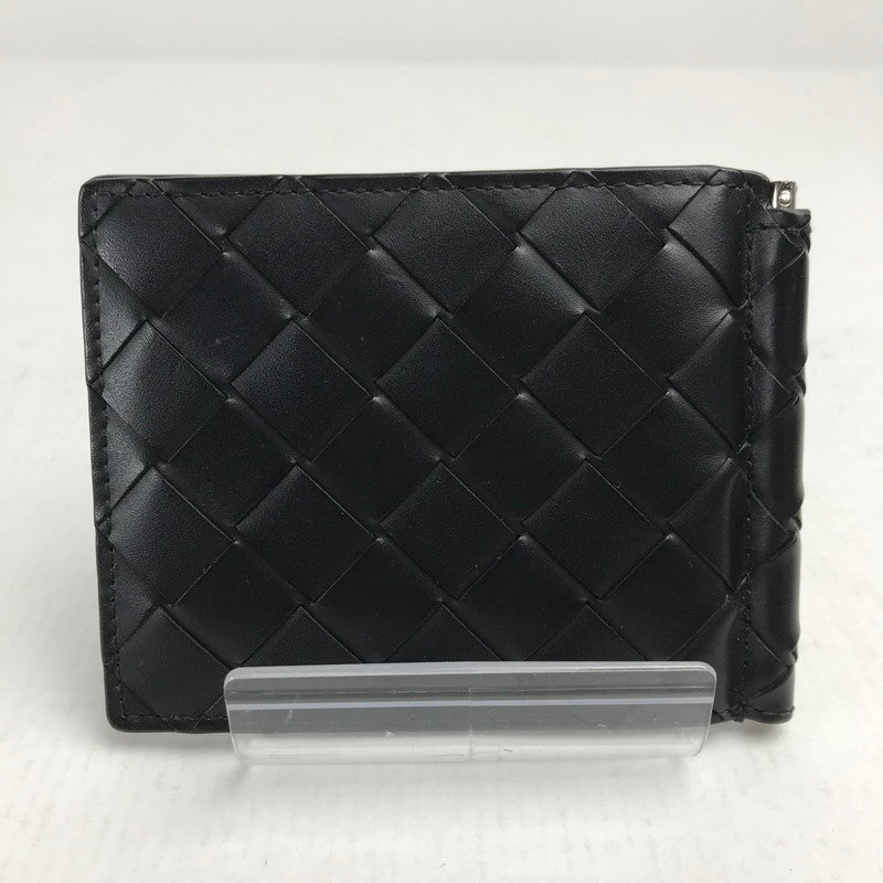 【中古品】【メンズ】 BOTTEGA VENETA ボッテガ・ヴェネタ イントレチャート ビルクリップウォレット カラーブラック 181-260623-ky-04-fuzh 万代Net店