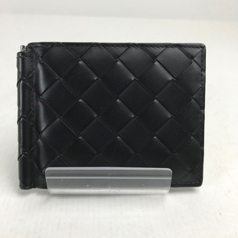 【中古品】【メンズ】 BOTTEGA VENETA ボッテガ・ヴェネタ イントレチャート ビルクリップウォレット カラーブラック 181-260623-ky-04-fuzh 万代Net店