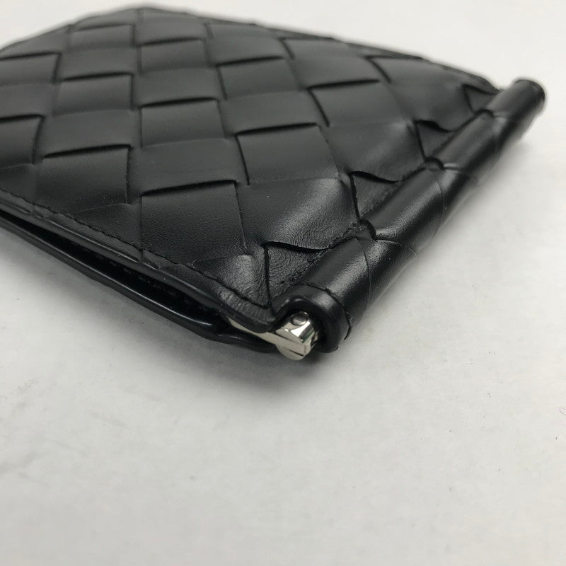 【中古品】【メンズ】 BOTTEGA VENETA ボッテガ・ヴェネタ イントレチャート ビルクリップウォレット カラーブラック 181-260623-ky-04-fuzh 万代Net店