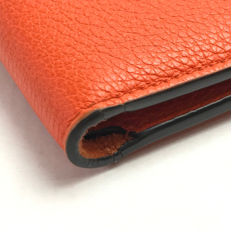 【中古品】【メンズ】 GUCCI グッチ 658681 エンボスロゴ 2つ折りウォレット カラー オレンジ 181-260623-ky-03-fuzh 万代Net店