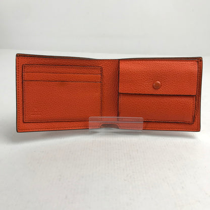 【中古品】【メンズ】 GUCCI グッチ 658681 エンボスロゴ 2つ折りウォレット カラー オレンジ 181-260623-ky-03-fuzh 万代Net店