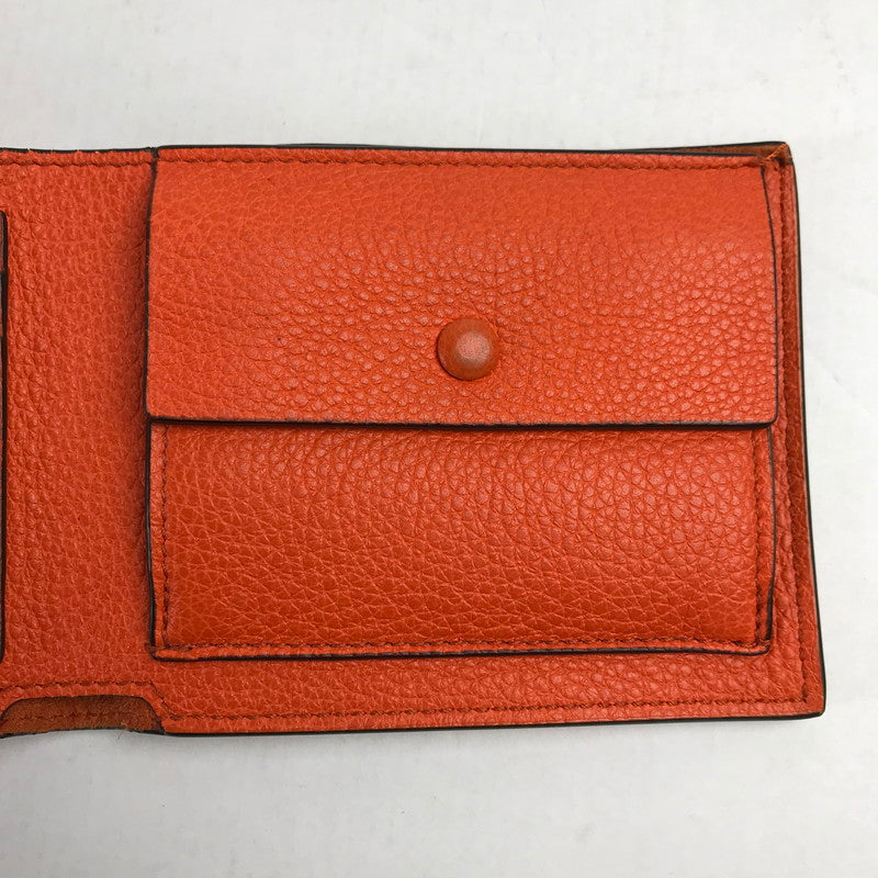 【中古品】【メンズ】 GUCCI グッチ 658681 エンボスロゴ 2つ折りウォレット カラー オレンジ 181-260623-ky-03-fuzh 万代Net店