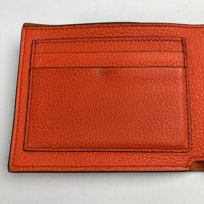 【中古品】【メンズ】 GUCCI グッチ 658681 エンボスロゴ 2つ折りウォレット カラー オレンジ 181-260623-ky-03-fuzh 万代Net店