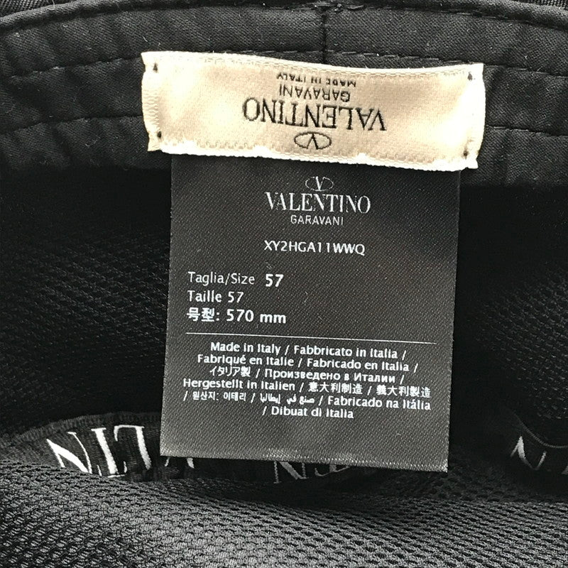 【中古品】【メンズ】 VALENTINO GARAVANI ヴァレンティノ ガラヴァーニ XY2HGA11WWQ NYLON HAT ナイロン バケットハット カラーBLACK 帽子 185-260626-ky-91-fuzh 万代Net店