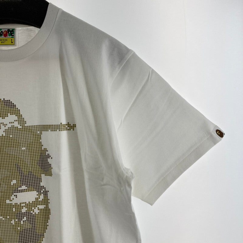 【中古美品】【メンズ】 A BATHING APE アベイシングエイプ BITMAP SOLDIER S.S TEE カラーホワイト SIZE:L 142-260626-ky-93-fuzh 万代Net店