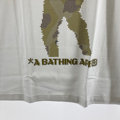 【中古美品】【メンズ】 A BATHING APE アベイシングエイプ BITMAP SOLDIER S.S TEE カラーホワイト SIZE:L 142-260626-ky-93-fuzh 万代Net店