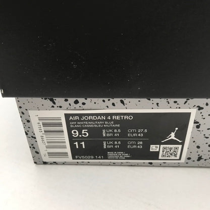 【中古美品】【メンズ】 NIKE ナイキ AIR JORDAN 4 RETRO エアジョーダン4 レトロ "INDUSTRIAL BLUE" カラー グレー/ブルー SIZE:27.5cm スニーカー 靴FV5029-141 160-260626-ky-94-fuzh 万代Net店