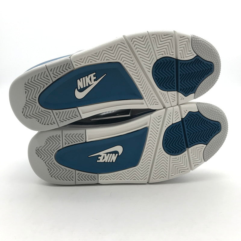 【中古美品】【メンズ】 NIKE ナイキ AIR JORDAN 4 RETRO エアジョーダン4 レトロ "INDUSTRIAL BLUE" カラー グレー/ブルー SIZE:27.5cm スニーカー 靴FV5029-141 160-260626-ky-94-fuzh 万代Net店