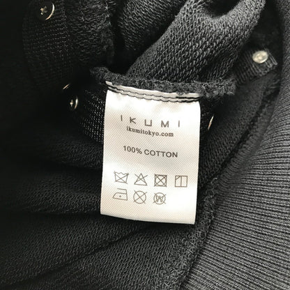 【中古品】【レディース】 IKUMI イクミ パーカー ブラック BLACK スタッズ SIZE:F FULL ZIP 袖に白いスレあり 170-260702-io-02-fuzh 万代Net店