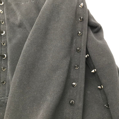 【中古品】【レディース】 IKUMI イクミ パーカー ブラック BLACK スタッズ SIZE:F FULL ZIP 袖に白いスレあり 170-260702-io-02-fuzh 万代Net店