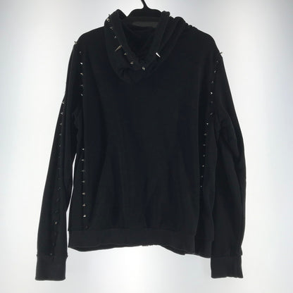 【中古品】【レディース】 IKUMI イクミ パーカー ブラック BLACK スタッズ SIZE:F FULL ZIP 袖に白いスレあり 170-260702-io-02-fuzh 万代Net店