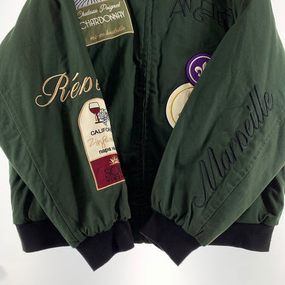 【中古品】【メンズ】 HUF ハフ STRATFORD TOUR JACKET ストライトフォード ツアー ジャケット フライトジャケット アウター 古着 142-260729-mh-21-fuzh サイズ：XL カラー：グリーン 万代Net店