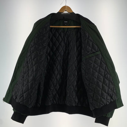 【中古品】【メンズ】 HUF ハフ STRATFORD TOUR JACKET ストライトフォード ツアー ジャケット フライトジャケット アウター 古着 142-260729-mh-21-fuzh サイズ：XL カラー：グリーン 万代Net店