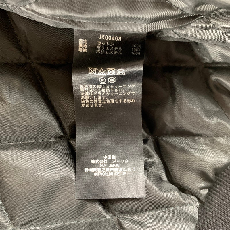 【中古品】【メンズ】 HUF ハフ STRATFORD TOUR JACKET ストライトフォード ツアー ジャケット フライトジャケット アウター 古着 142-260729-mh-21-fuzh サイズ：XL カラー：グリーン 万代Net店