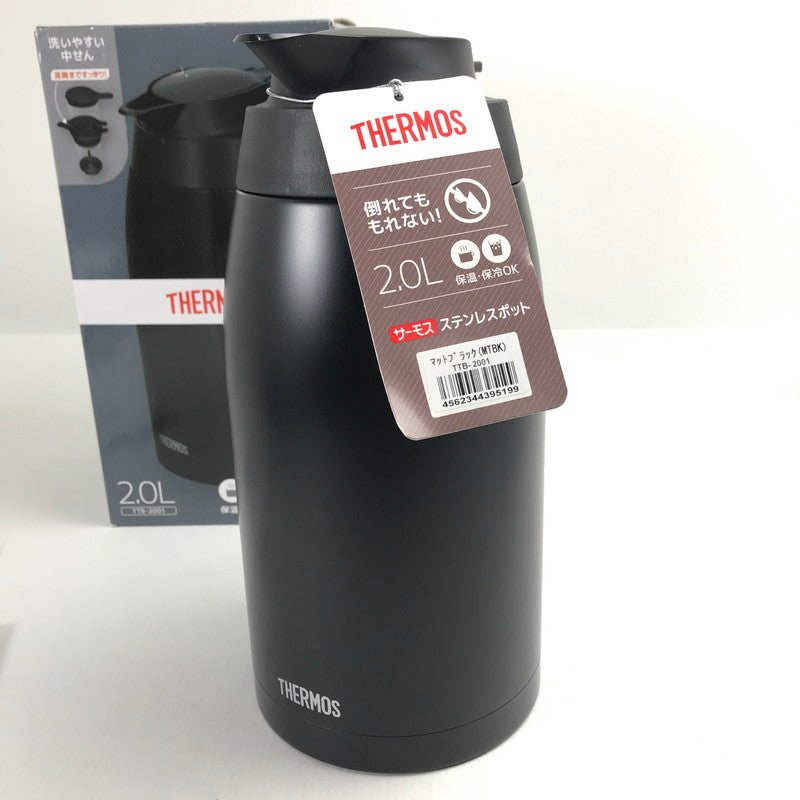 【未使用品】 THERMOS サーモス ステンレスポット 2.0L TTB-2001 卓上用魔法瓶 保温・保冷OK 101-260724-MO-03-fuz 万代Net店