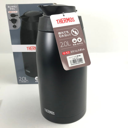 【未使用品】 THERMOS サーモス ステンレスポット 2.0L TTB-2001 卓上用魔法瓶 保温・保冷OK 101-260724-MO-03-fuz 万代Net店