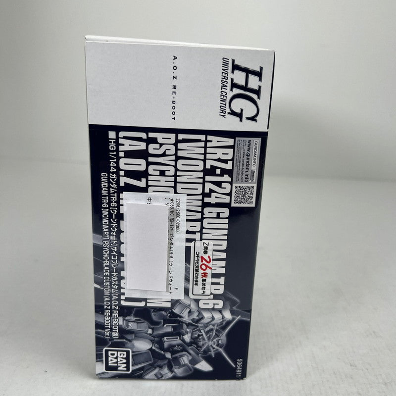 【中古品】 内装未開封 HG RX-124 ガンダムTR-6 [ウーンドウォート] サイコブレードカスタム ガンプラ プラモ プラモデル ※箱傷みあり 058-260814-io-49-fuzh 万代Net店