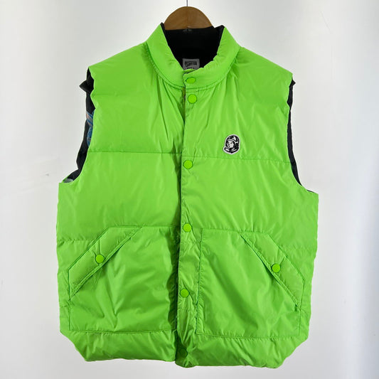【中古品】【メンズ】 BILLIONAIRE BOYS CLUB ビリオネアボーイズクラブ REVERSIBLE DOWN VEST BB マトリックス リバーシブルダウンベストライトグリーン 142-260705-nm-05-fuzh サイズ：L カラー：蛍光/グリーン・ブラック 系 万代Net店