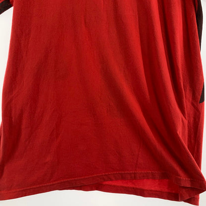 【中古品】【メンズ】 STUSSY ステューシー 半袖Tシャツ 胸元ワンポイント カットソー ブランド 古着 142-260627-gm-19-fuz サイズ：L カラー：レッド 万代Net店