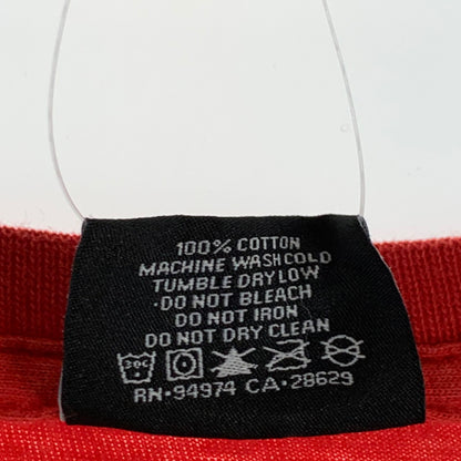 【中古品】【メンズ】 STUSSY ステューシー 半袖Tシャツ 胸元ワンポイント カットソー ブランド 古着 142-260627-gm-19-fuz サイズ：L カラー：レッド 万代Net店