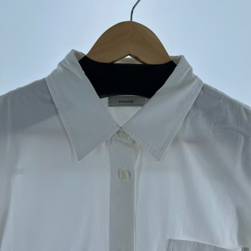 【中古品】【メンズ/レディース】 COACH (コーチ) LS SHIRT 長袖シャツ ブラウス 141-260705-nm-07-fuzh サイズ：L カラー：ホワイト 万代Net店