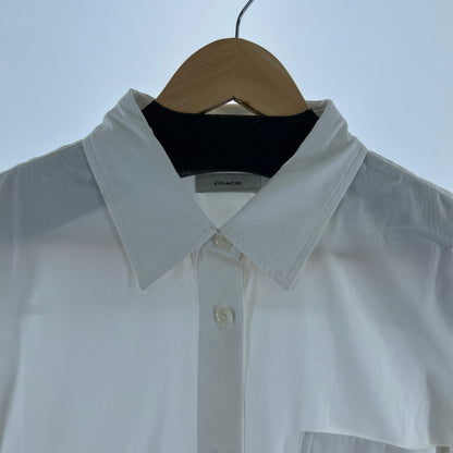 【中古品】【メンズ/レディース】 COACH (コーチ) LS SHIRT 長袖シャツ ブラウス 141-260705-nm-07-fuzh サイズ：L カラー：ホワイト 万代Net店