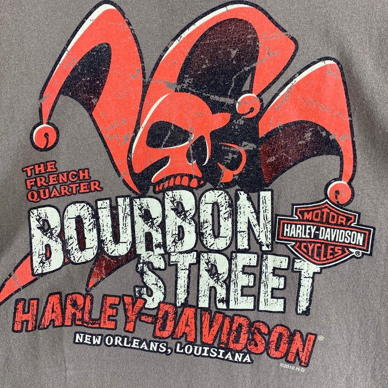 【中古品】【メンズ】 HARLEY-DAVIDSON ハーレーダビッドソン 半袖Tシャツ カットソー ブランド 古着 145-260627-gm-15-fuz サイズ：XL カラー：ベージュ 万代Net店