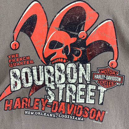 【中古品】【メンズ】 HARLEY-DAVIDSON ハーレーダビッドソン 半袖Tシャツ カットソー ブランド 古着 145-260627-gm-15-fuz サイズ：XL カラー：ベージュ 万代Net店