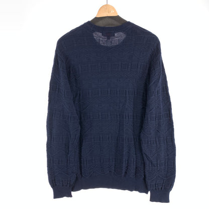 【中古品】【メンズ】 SUPREME COTTON JACQUARD SWEATER シュプリーム コットン ジャガードセーター ニット ブランド 古着 149-260627-gm-29-fuz サイズ：M カラー：ネイビー 万代Net店