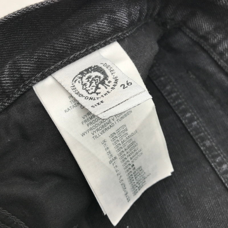 【中古品】【メンズ】 DIESEL ディーゼル D-MACS DENIM PANTS デニム パンツ ジーンズ ボトムス 古着 152-260729-mh-03-fuzh サイズ：W26 カラー：ブラック 万代Net店