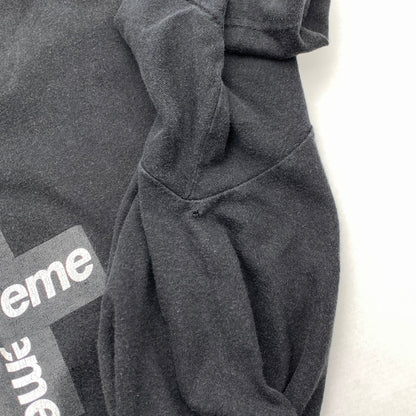 【中古品】【メンズ】 SUPREME CROSS DESIGN S.S TEE シュプリーム クロスデザイン 半袖Tシャツ カットソー ブランド 古着 149-260627-gm-26-fuz サイズ：L カラー：ブラック 万代Net店