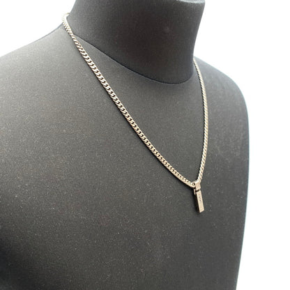 【中古品】【メンズ】 BEE MAX ネックレス カラー:シルバー 3Pストーン LEDA SILMA アクセサリー 192-260715-io-02-fuzh 万代Net店