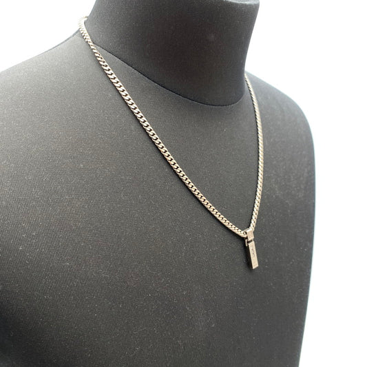 【中古品】【メンズ】 BEE MAX ネックレス カラー:シルバー 3Pストーン LEDA SILMA アクセサリー 192-260715-io-02-fuzh 万代Net店