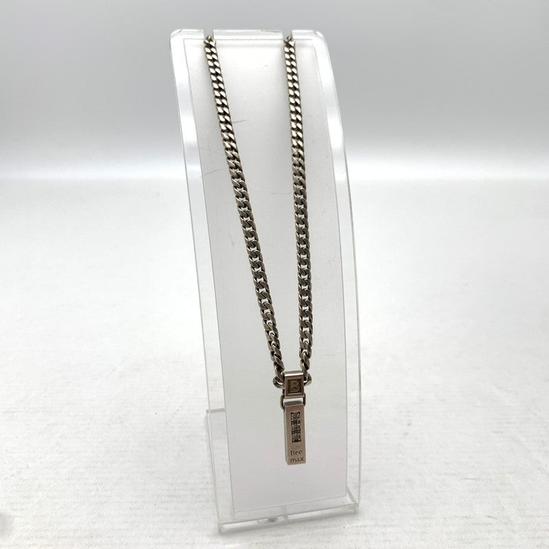 【中古品】【メンズ】 BEE MAX ネックレス カラー:シルバー 3Pストーン LEDA SILMA アクセサリー 192-260715-io-02-fuzh 万代Net店