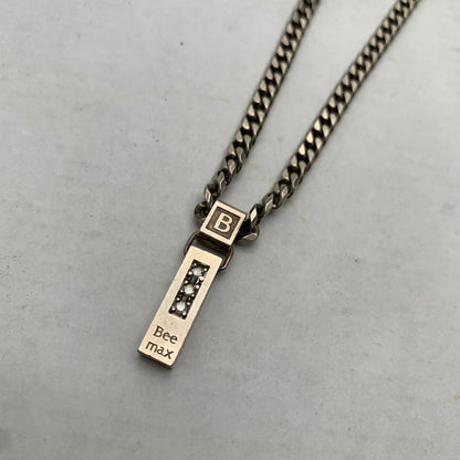【中古品】【メンズ】 BEE MAX ネックレス カラー:シルバー 3Pストーン LEDA SILMA アクセサリー 192-260715-io-02-fuzh 万代Net店