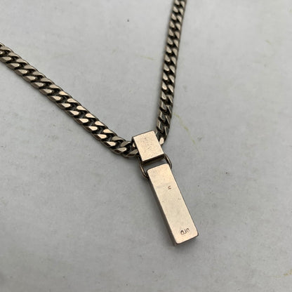 【中古品】【メンズ】 BEE MAX ネックレス カラー:シルバー 3Pストーン LEDA SILMA アクセサリー 192-260715-io-02-fuzh 万代Net店