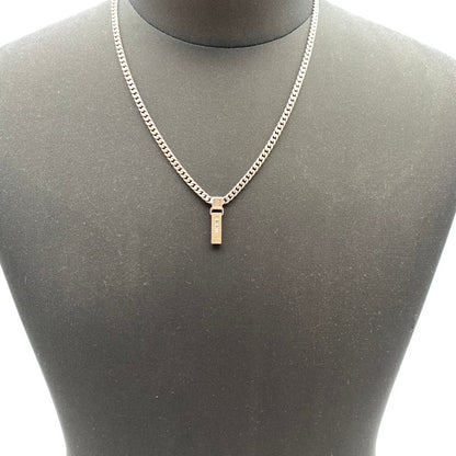 【中古品】【メンズ】 BEE MAX ネックレス カラー:シルバー 3Pストーン LEDA SILMA アクセサリー 192-260715-io-02-fuzh 万代Net店