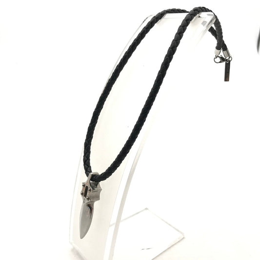 【中古品】【メンズ】 POLICE ポリス チョーカーネックレス カラー:シルバー.ブラック アクセサリー ※スレ・キズあり 193-260804-IO-02-fuzh 万代Net店