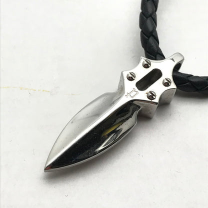 【中古品】【メンズ】 POLICE ポリス チョーカーネックレス カラー:シルバー.ブラック アクセサリー ※スレ・キズあり 193-260804-IO-02-fuzh 万代Net店