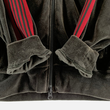 【中古品】【メンズ】 NEEDLES ニードルズ MR291 TRACK JACKET トラックジャケット CHARCOAL ベロア SIZE:M ※袖に汚れあり 140-260729-mh-25-fuzh サイズ：M カラー：チャコール 万代Net店