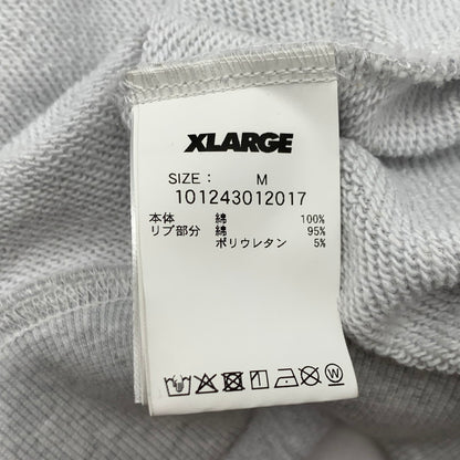 【中古品】【メンズ】 XLARGE RHINESTONE OG ZIP HOODED エクストララージ ジップ フーディー パーカー ブランド 古着 142-260628-gm-02-fuz サイズ：M カラー：ライトグレー 万代Net店